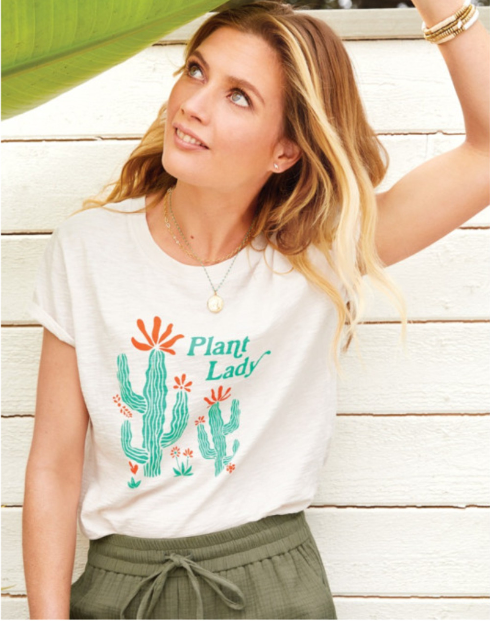 Sub Urban Riot Evereve NWT Plant Lady Cactus Graphic T Shirt // XS